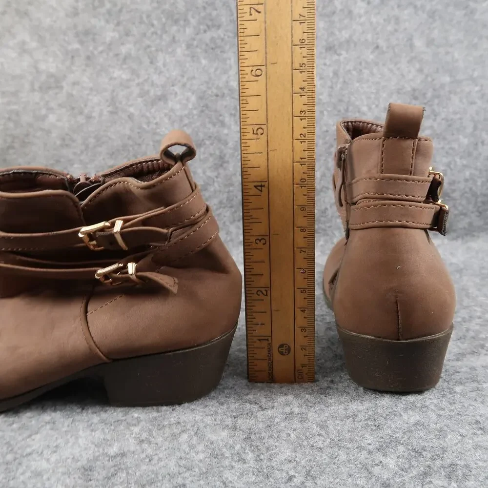 Lucky Top Shoes Kids Girls 1 Boots Ankle Booties Fashion Brown Western Casual